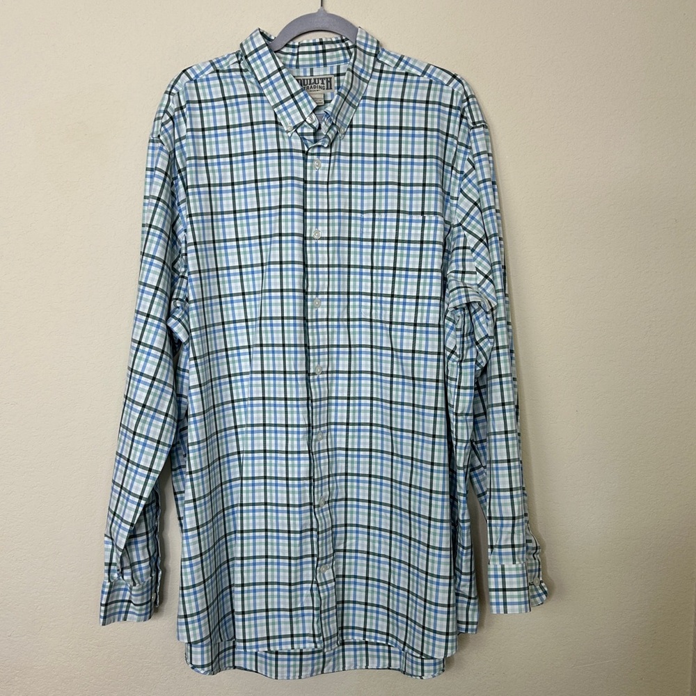 Duluth Trading long sleeve plaid button down size 2XL/Tall - Picture 1 of 7